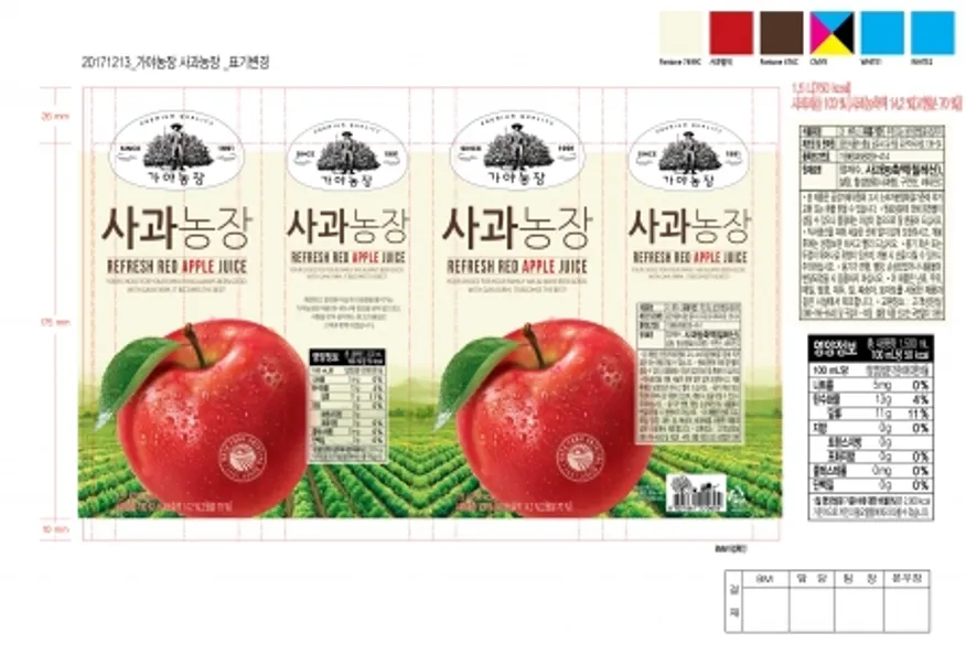 사과주스, 1.5L, 가야,실온 이미지