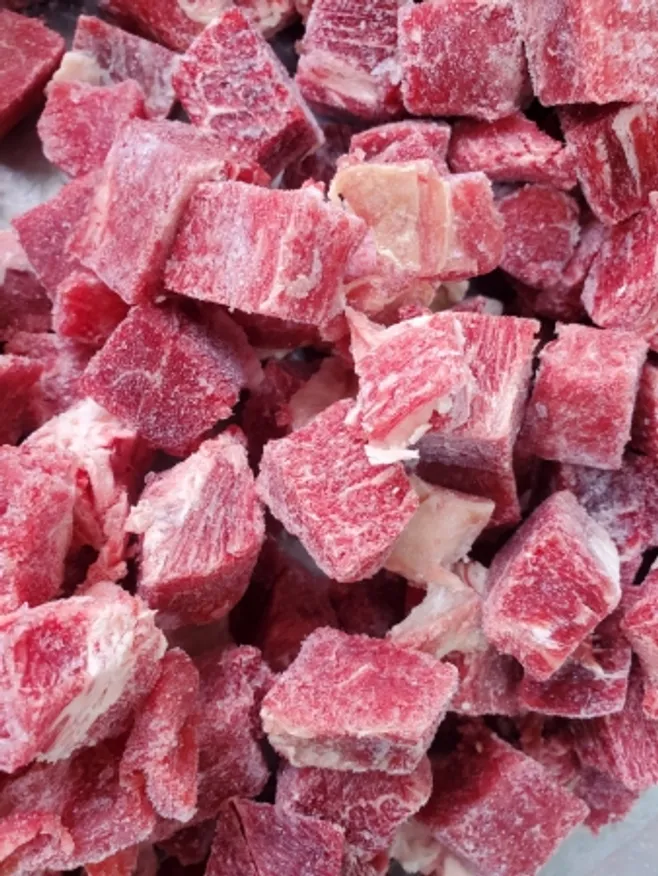 우사태,장조림용,1Kg(2*2*2cm),냉동,Steer,호주,밀봉/진공포장 아님 이미지