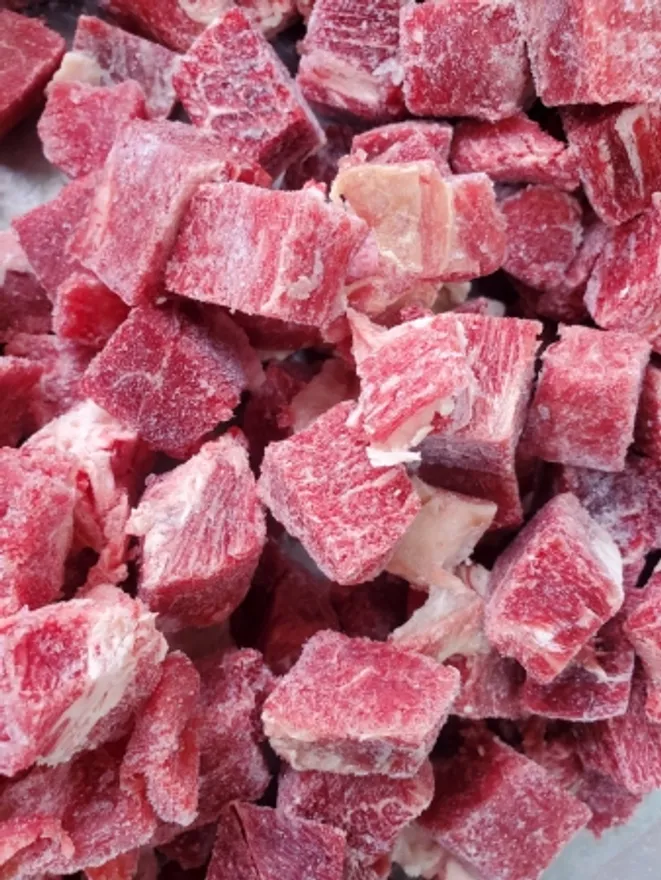 우사태,장조림용,1Kg(2*2*2cm),냉동,Steer,호주,밀봉/진공포장 아님 이미지