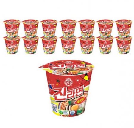 진라면컵(소)(오뚜기,실온,매운맛)