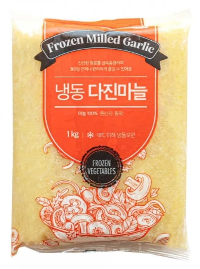 다진마늘, 1Kg, 상품, 냉동, 중국 이미지