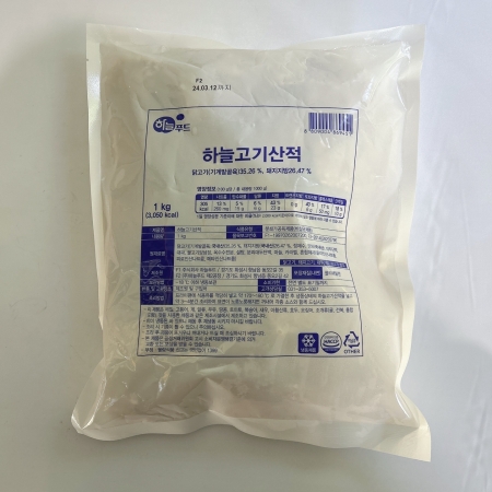 하늘고기산적, 1Kg, 하늘푸드, 냉동, 국산 이미지