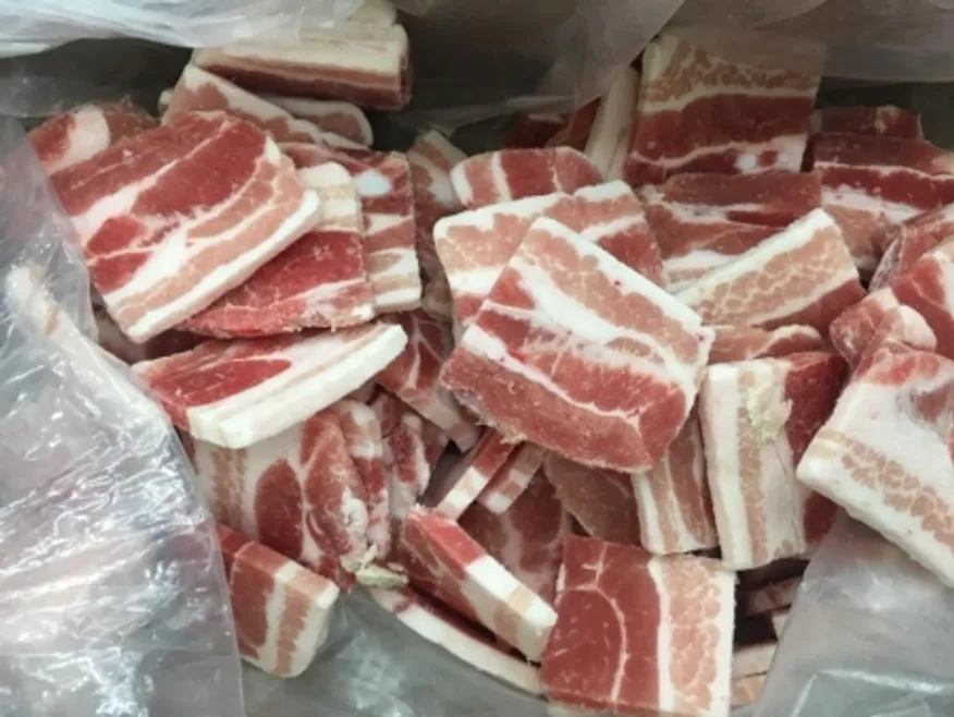 국내산 삼겹살(냉동),1Kg(5*6*0.5cm),구이용,밀봉/진공포장 아님 이미지