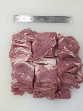 돈육,1Kg(5*5*0.4cm),전지,냉장,불고기용,국산,밀봉/진공포장 아님