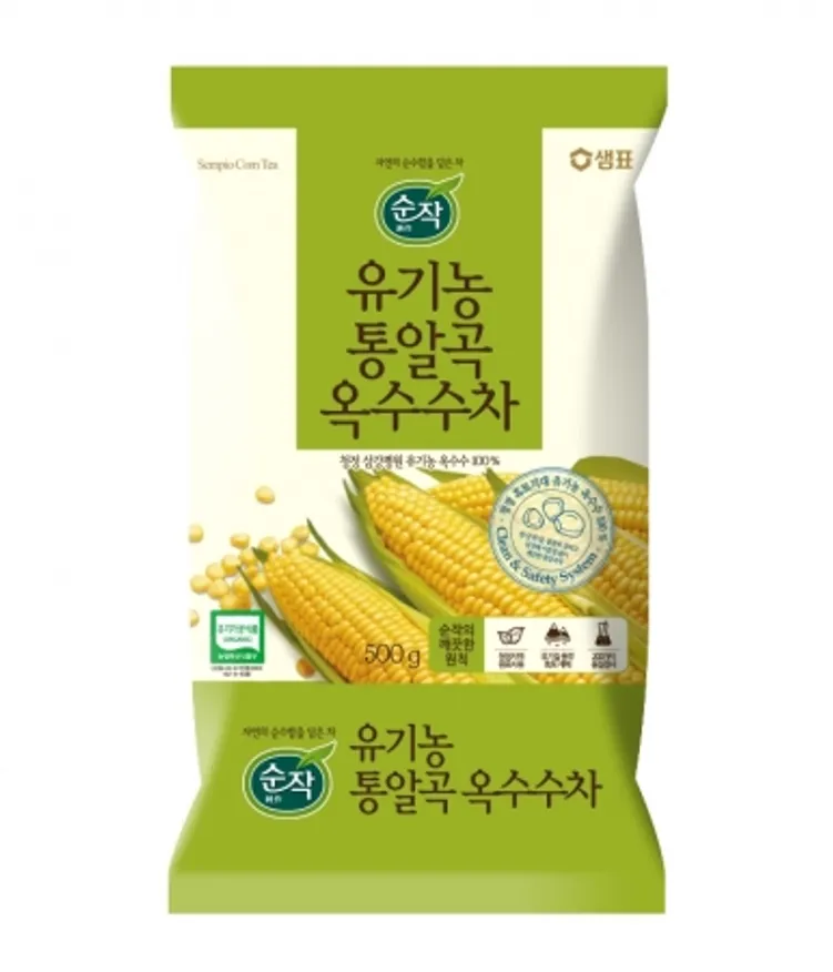 순작유기농통알곡옥수수차, 1Kg, 샘표식품, 실온, 유기농 이미지