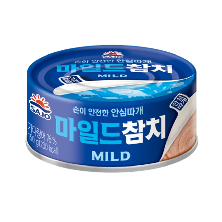 마일드참치캔(안심따개),150g,사조해표,실온 이미지