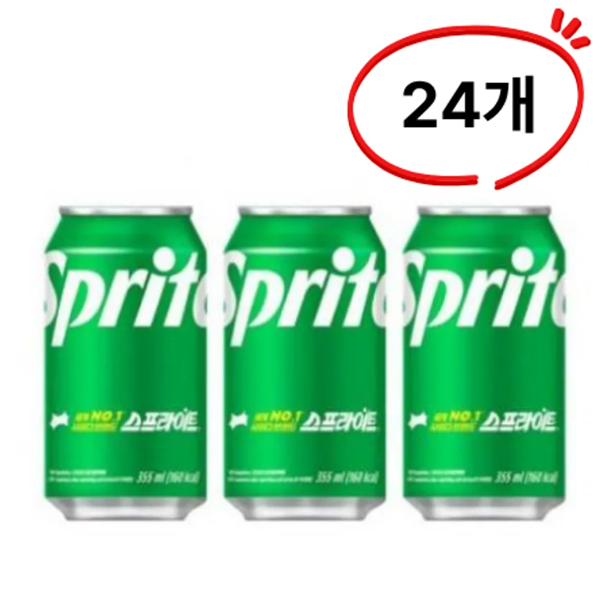 스프라이트(업소용),355ml*24EA,코카콜라,실온 이미지