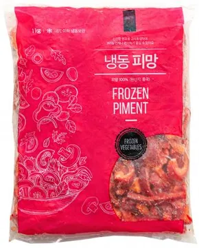 홍피망,1Kg(1*4cm슬라이스/개별냉동),상품,냉동,슬라이스,중국