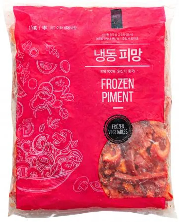 홍피망,1Kg(1*4cm슬라이스/개별냉동),상품,냉동,슬라이스,중국 이미지