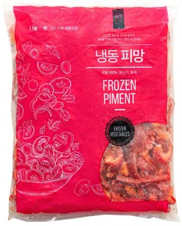 홍피망,1Kg(1*4cm슬라이스/개별냉동),상품,냉동,슬라이스,중국