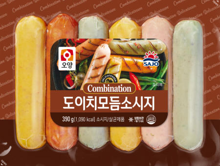 도이치모듬소시지, 390g, 사조오양,냉동