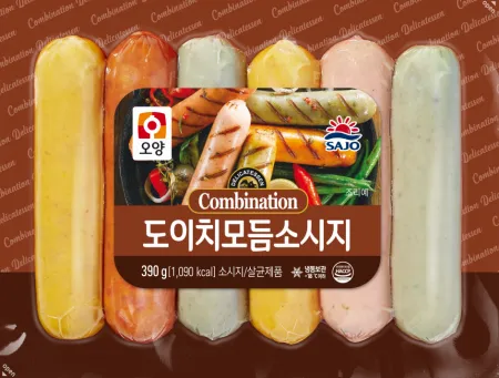 도이치모듬소시지, 390g, 사조오양,냉동