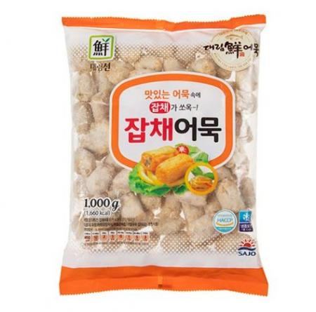 잡채어묵, 1Kg, 사조대림, 냉동