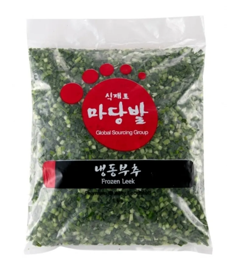 냉동 부추, 1Kg, 상품,슬라이스, 수입 이미지