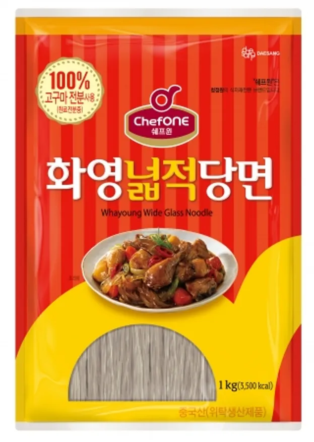 쉐프원화영넓적당면(대상,실온) 이미지