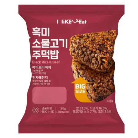 ⭐간편식⭐BIG흑미소불고기구운주먹밥, 150g, 엄지식품, 냉동