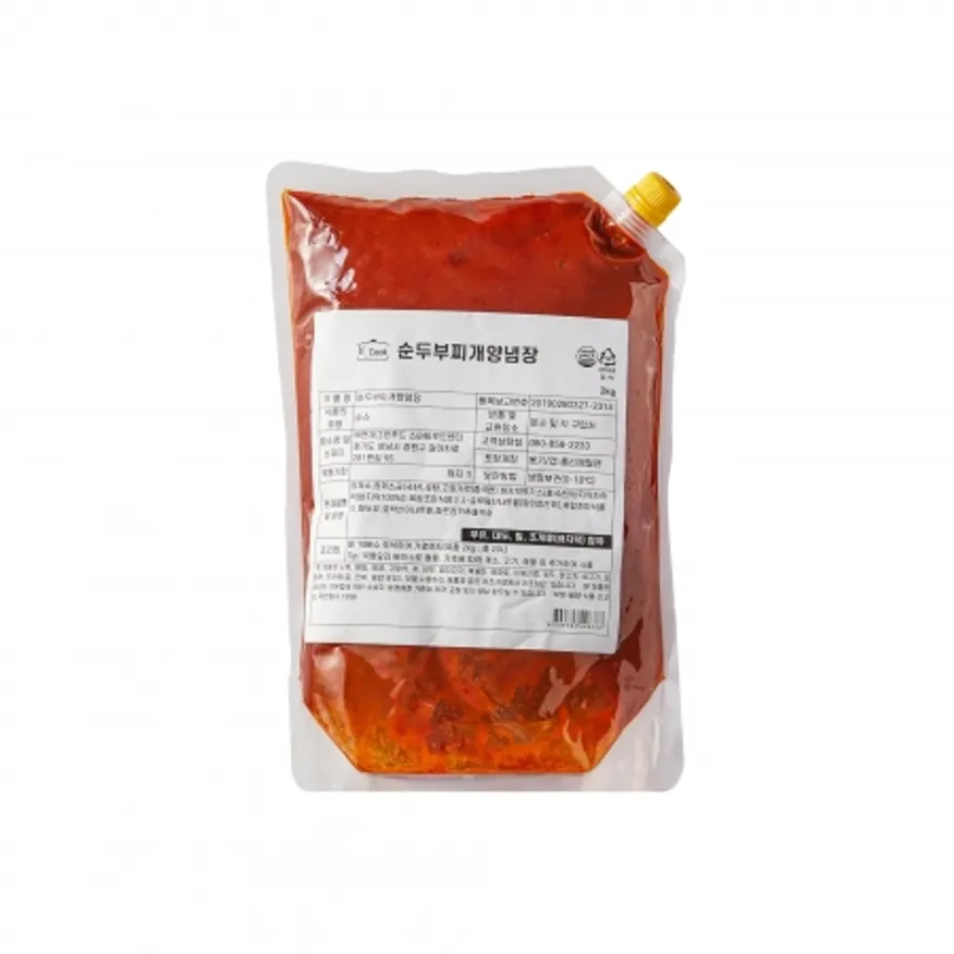 순두부찌개양념장,2Kg,쿡,냉장 이미지