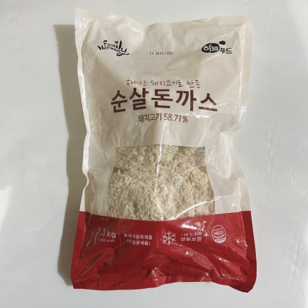 순살돈까스, 1.3kg, 하늘푸드, 냉동