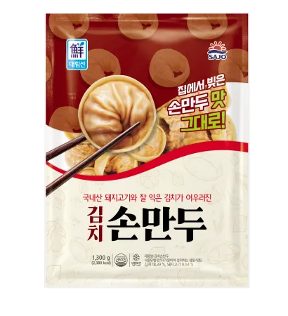 김치손만두, 1.3kg, 사조대림, 냉동