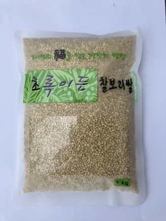 찰보리쌀, 1Kg, 상품, 국산