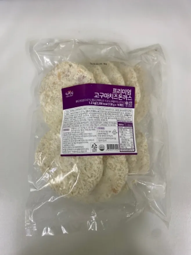 프리미엄고구마치즈까스, 1.3kg, 냉동, 국산 이미지