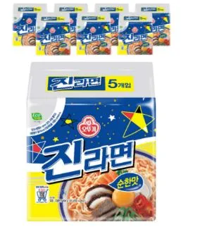진라면순한맛멀티팩, 600g, 오뚜기,실온