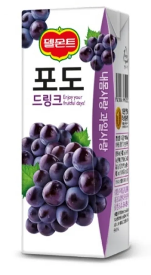 델몬트포도주스,190ml,롯데칠성,실온,국산 이미지