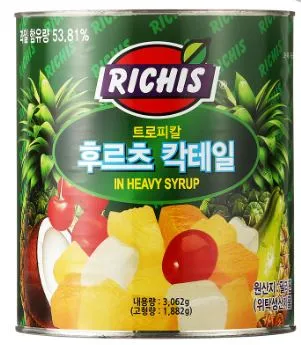 리치스후르츠칵테일,3.06Kg,동서,실온
