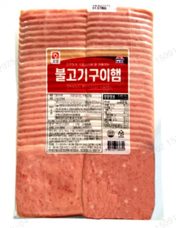 불고기구이햄, 1Kg, 사조오양, 냉장, 슬라이스