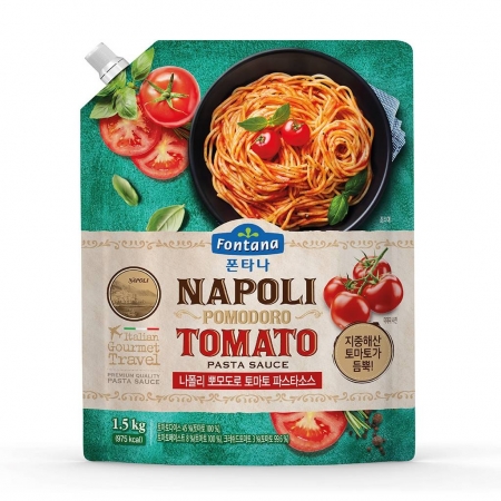 폰타나나폴리뽀모도로토마토파스타소스, 1.5Kg, 실온