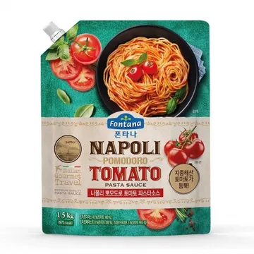 폰타나나폴리뽀모도로토마토파스타소스, 1.5Kg, 실온