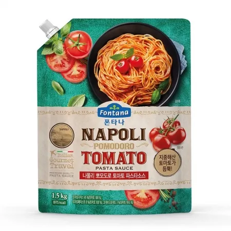 폰타나나폴리뽀모도로토마토파스타소스, 1.5Kg, 실온