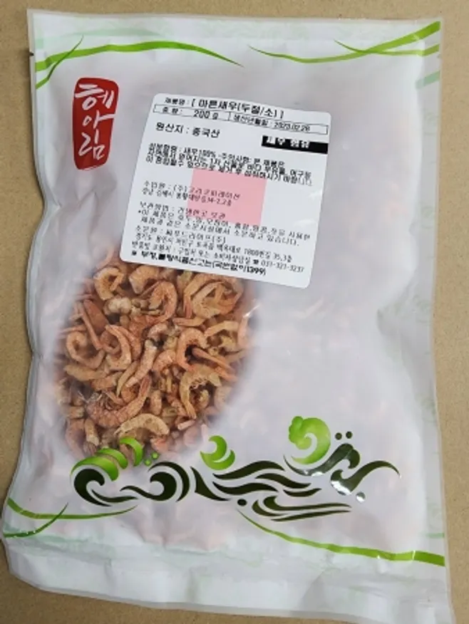 두절건새우,200g(pk/소),실온,중국 이미지