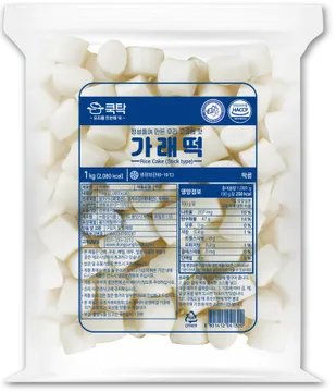 절단가래떡,1Kg(70입/2cm*2cm,소비기한8일),동성식품,냉장