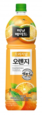 오렌지미닛메이드, 1.5L, 코카콜라,실온