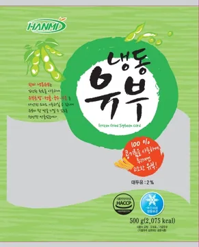 유부(사각,고명용), 500g, 덕산,냉동