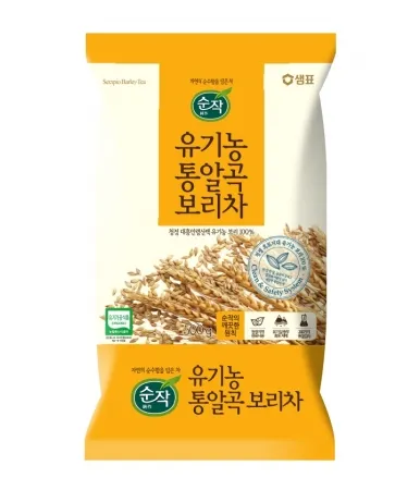 순작유기농통알곡보리차, 1Kg, 샘표식품, 실온, 유기농