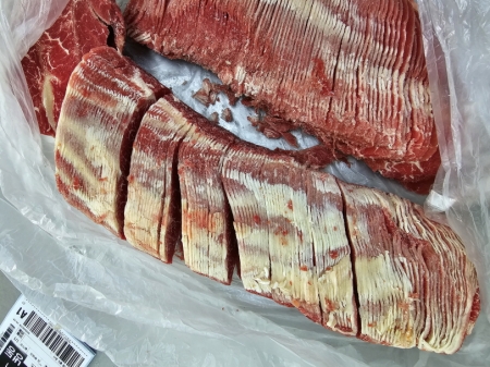 우육,1Kg(0.1cm/슬라이스),부채살,냉동,Steer,불고기용,호주,밀봉/진공포장 아님