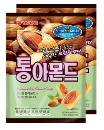 통아몬드,180g(90g*2입),오리온,실온