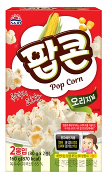 로하이팝콘오리지날,160g,사조대림,실온