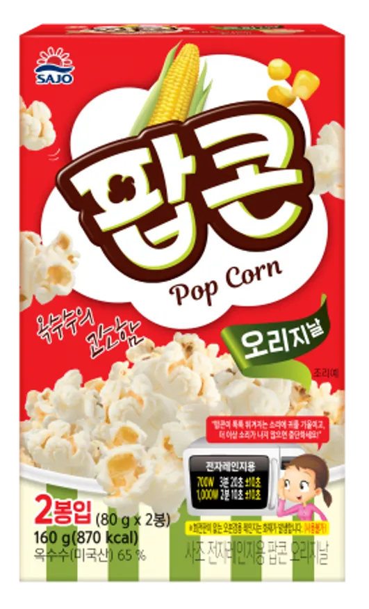 로하이팝콘오리지날,160g,사조대림,실온 이미지