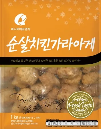 순살치킨가라아게,1kg(30g*약33입),마니커,냉동
