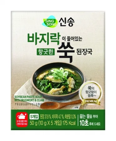 바지락이들어있는쑥된장국(블록), 50g, 신송식품,실온