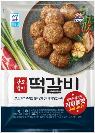 남도별미떡갈비, 1Kg, 사조대림, 냉동