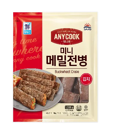 애니쿡미니메밀전병(김치),1.2Kg,사조대림,냉동