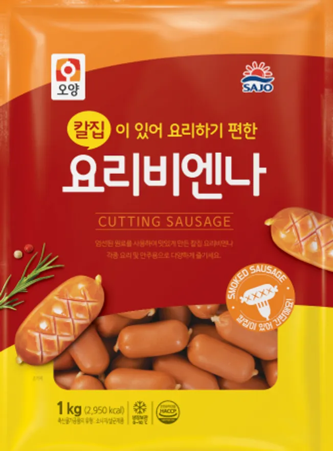 칼집요리비엔나, 1Kg, 사조오양, 냉장 이미지
