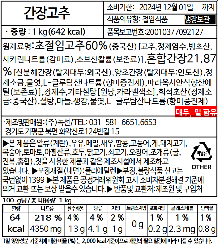 상품정보제공고시