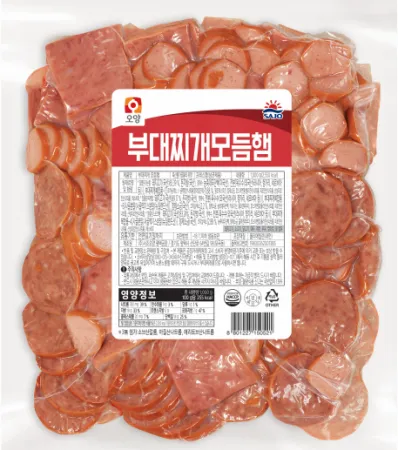 부대찌개모듬햄, 1kg, 사조오양, 냉동