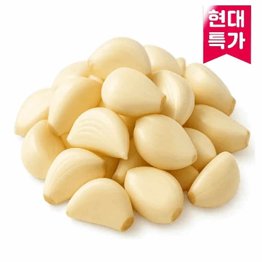 ⭐현대특가⭐깐마늘(大(대), 꼭지제거), 1kg(19mm이상), 국산 이미지