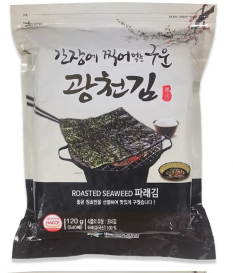 구운파래도시락김, 120g, 광천김,실온 이미지